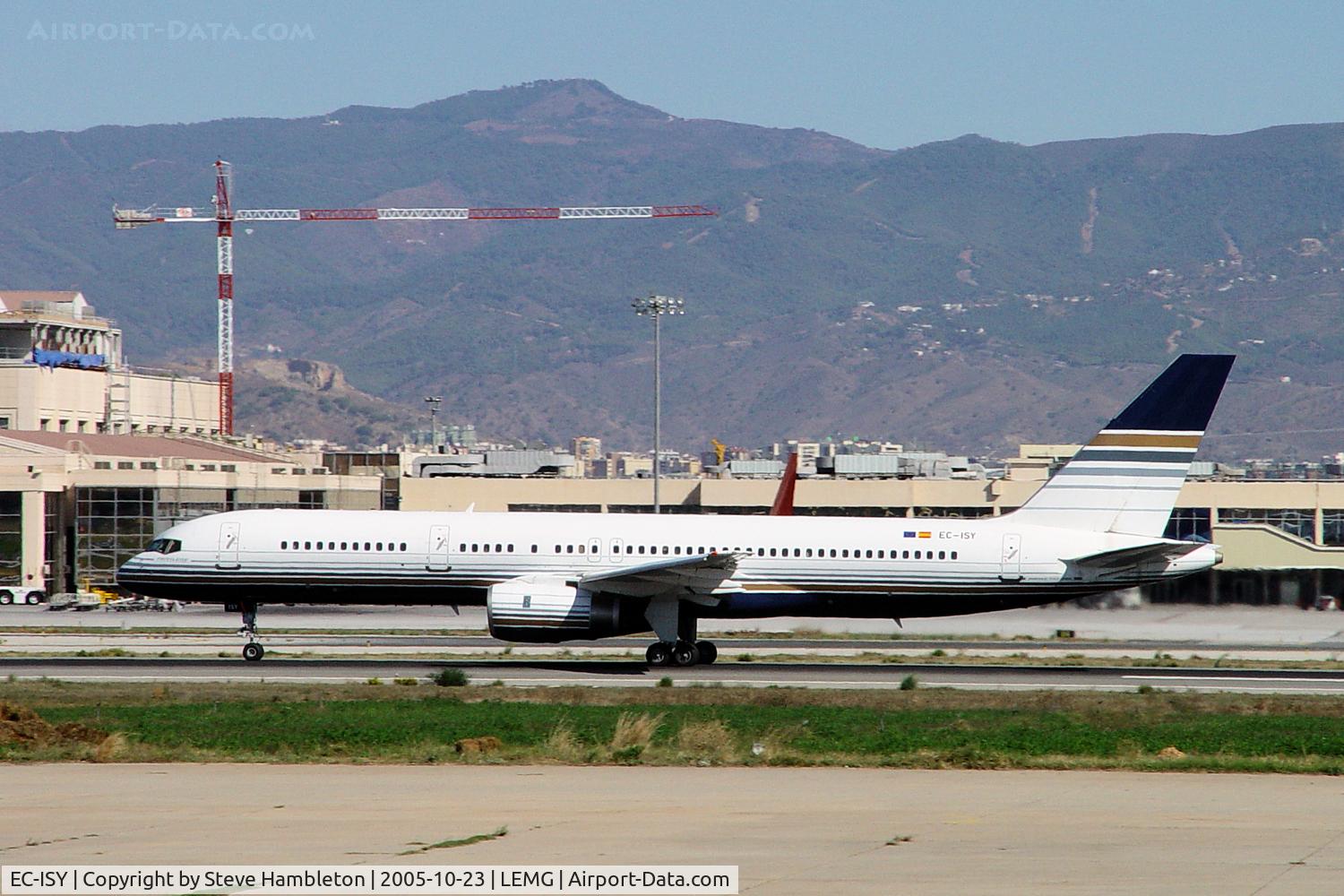 EC-ISY, 1993 Boeing 757-256 C/N 26241, Taxiing out for take off at Malaga Pablo Picasso Airport