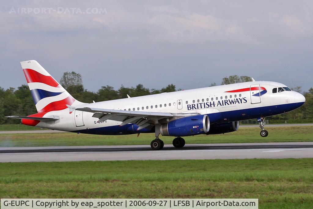 G-EUPC, 1999 Airbus A319-131 C/N 1118, inbound from LHR