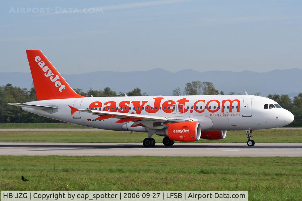 HB-JZG, 2004 Airbus A319-111 C/N 2196, departing on rwy 16