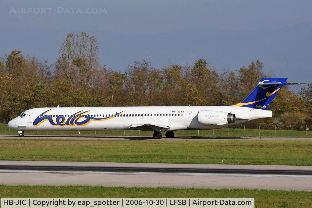 HB-JIC, 1997 McDonnell Douglas MD-90-30 C/N 53576, taxi to holdingpoint 34