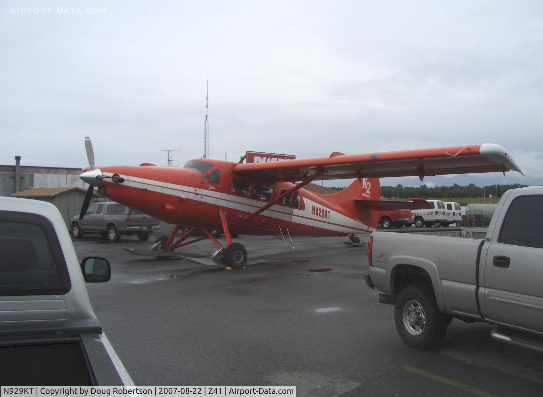 N929KT, 1965 De Havilland Canada DHC-3 Otter C/N 461, 1965 DeHavilland DHC-3 TURBO OTTER, P&W PT6A turboprop, of Rust Air's K2 Aviation on wheel/skis