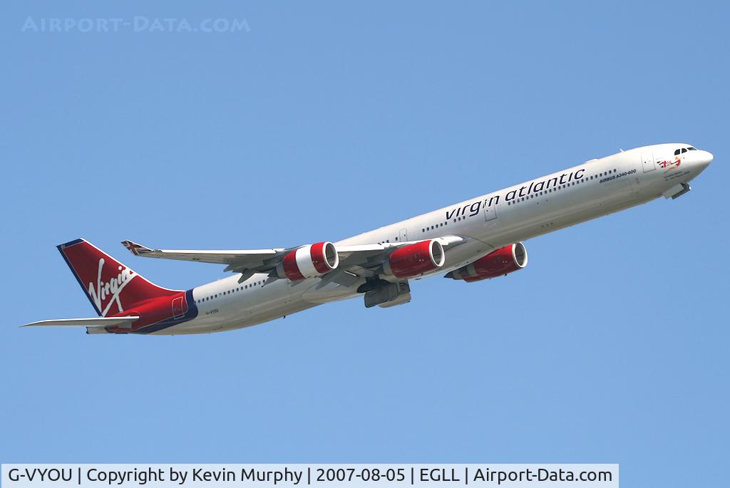 G-VYOU, 2006 Airbus A340-642 C/N 765, Virgin 340