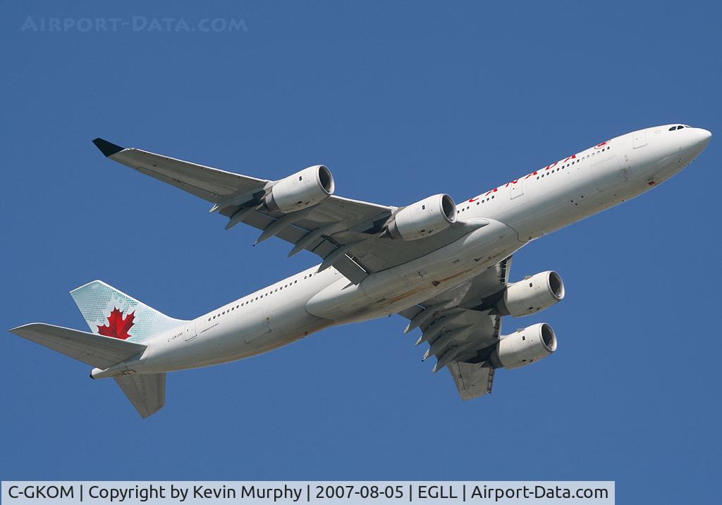 C-GKOM, 2003 Airbus A340-541 C/N 464, Air Can 340 off 09R