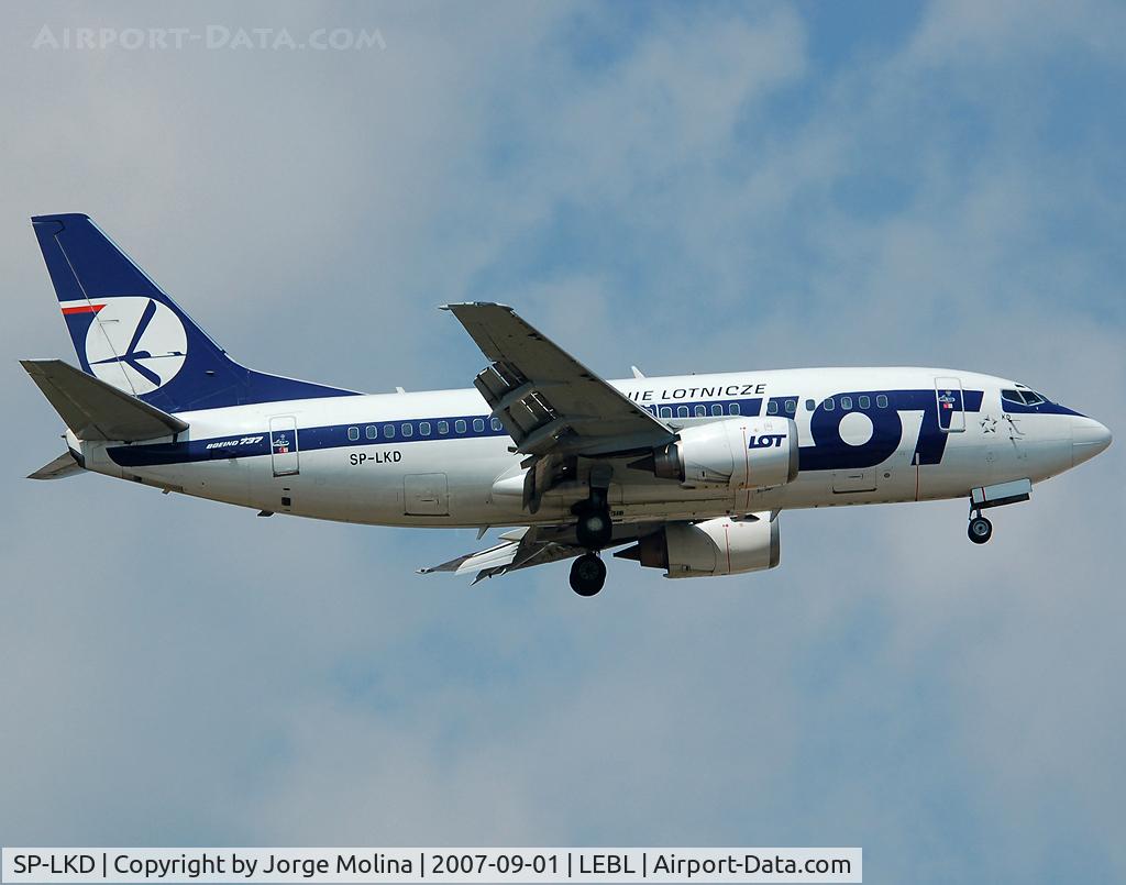 SP-LKD, 1992 Boeing 737-55D C/N 27419, Boeing 735 on final RWY 07L.
