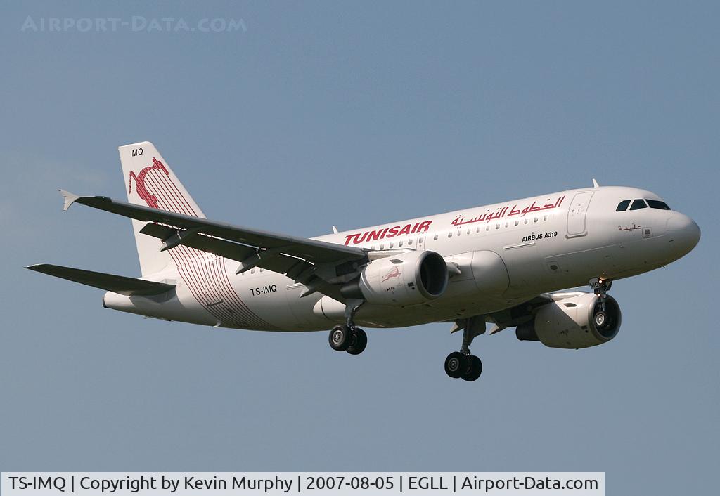 TS-IMQ, 2007 Airbus A319-112 C/N 3096, Latest Tunisair A.319