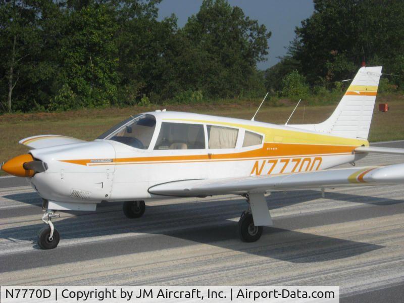 N7770D, 1972 Piper PA-28R-200 C/N 28R-7235220, Hickory, North Carolina