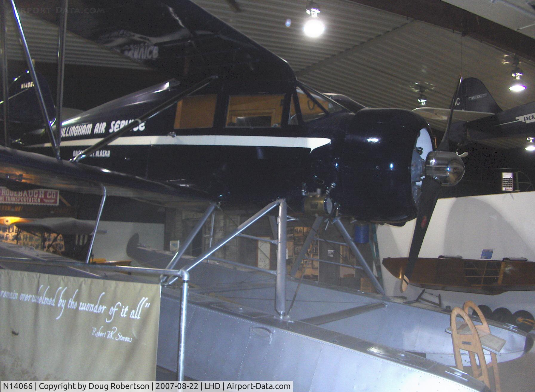 N14066, 1934 Waco YKC-S C/N 3991, 1934 Waco YKC-S, Jacobs L4/R755-& 245 Hp, on floats at Alaska Aviation Heritage Museum