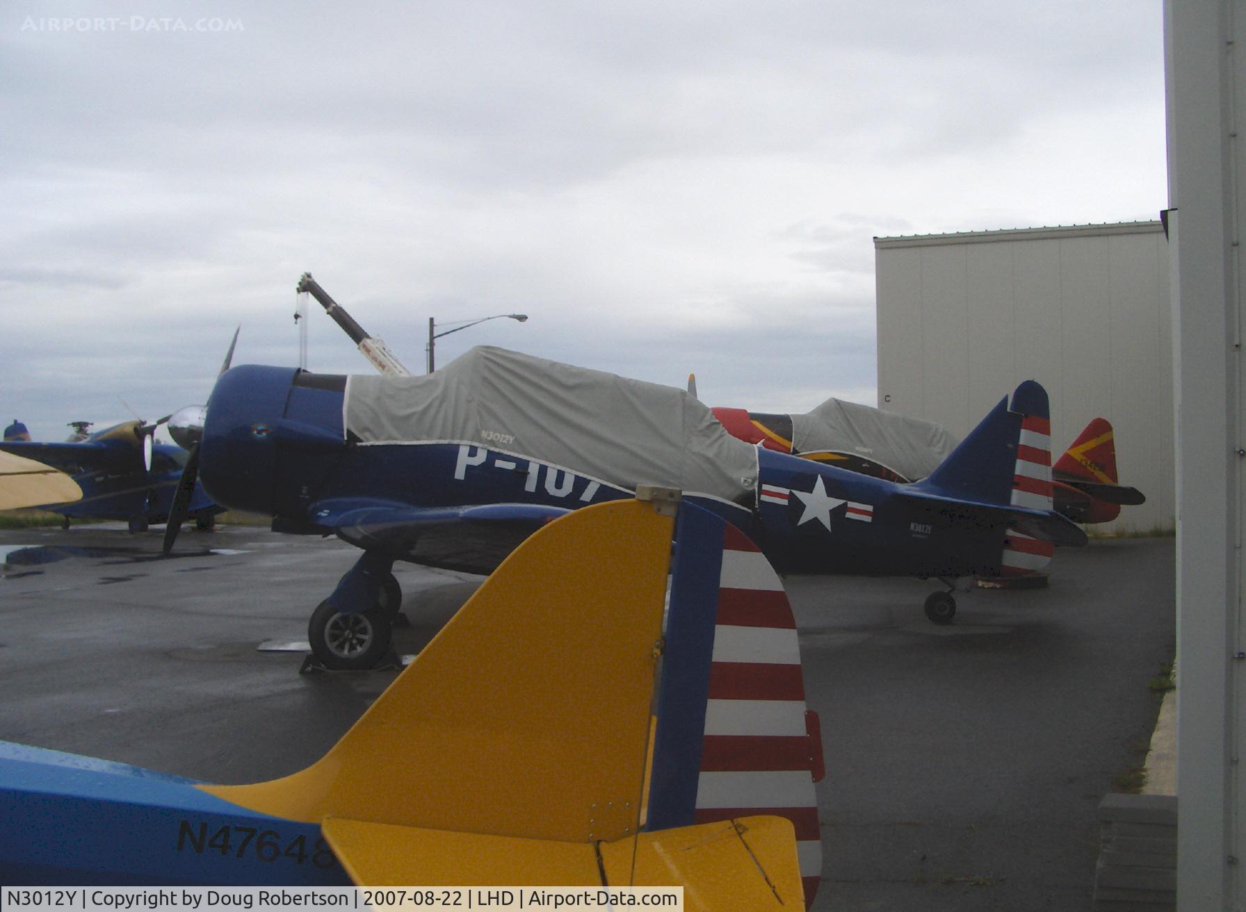 N3012Y, 1943 North American AT-6 C/N 412223, 1943 North American AT-6 TEXAN, P&W R-1340 600 Hp, at Alaska Aviation Heritage Museum