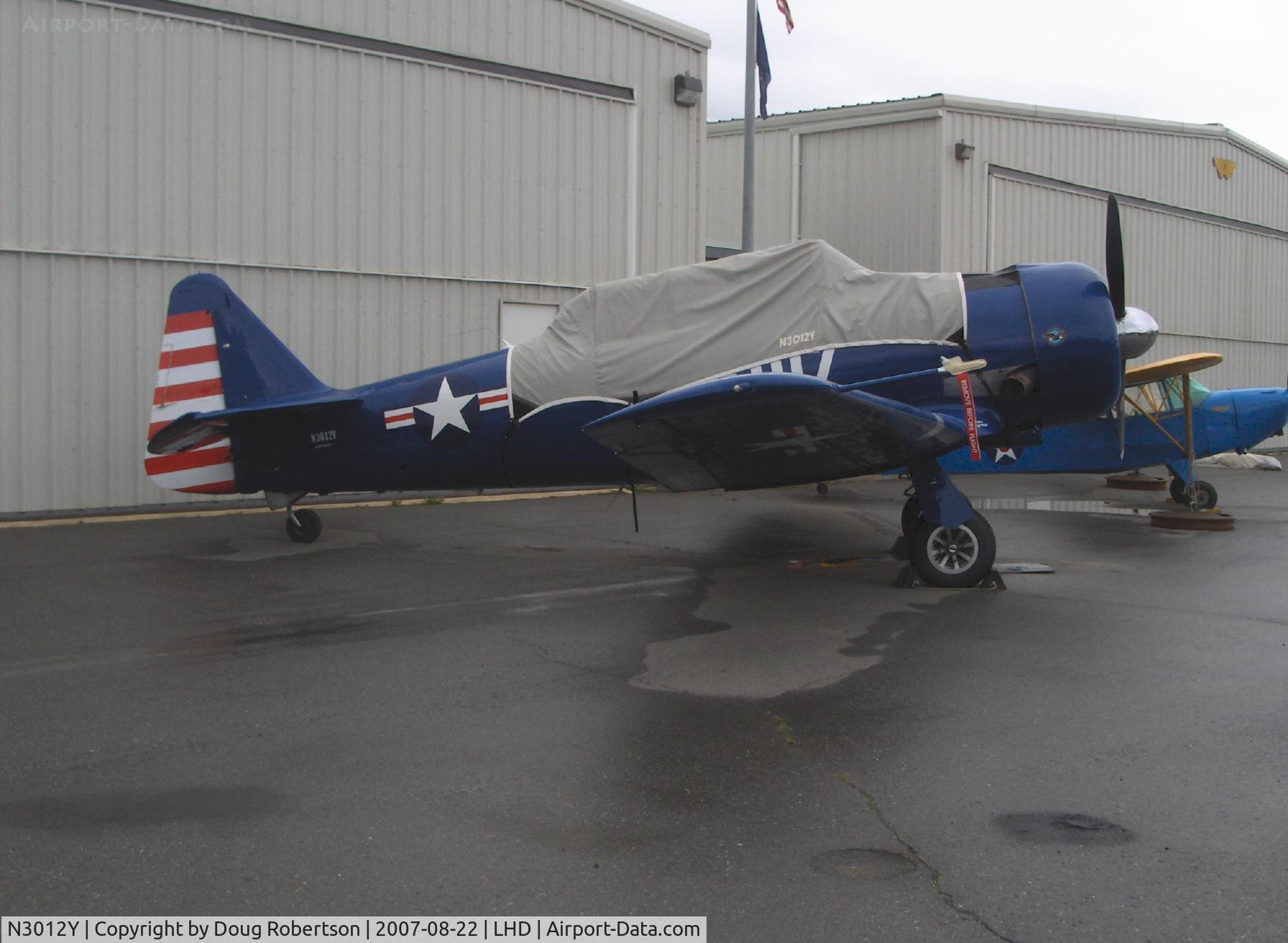 N3012Y, 1943 North American AT-6 C/N 412223, 1943 North American AT-6 TEXAN, P&W R-1340 600 Hp, at Alaska Aviation Heritage Museum