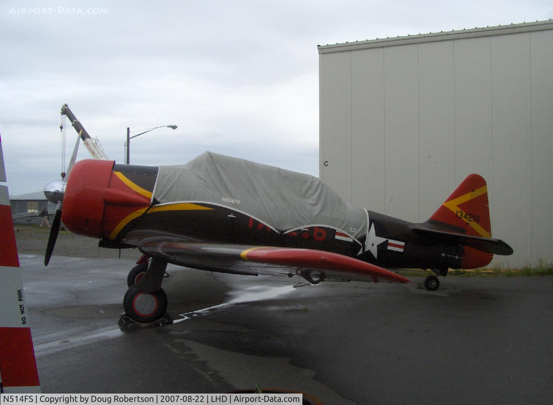 N514FS, 1945 Canadian Car & Foundry T-6 Harvard Mk.4 C/N CCF4-172, 1945 Canadian Car & Foundry HARVARD MK IV, P&W R-1340 600 Hp, Experimental class, at Alaska Aviation Heritage Museum