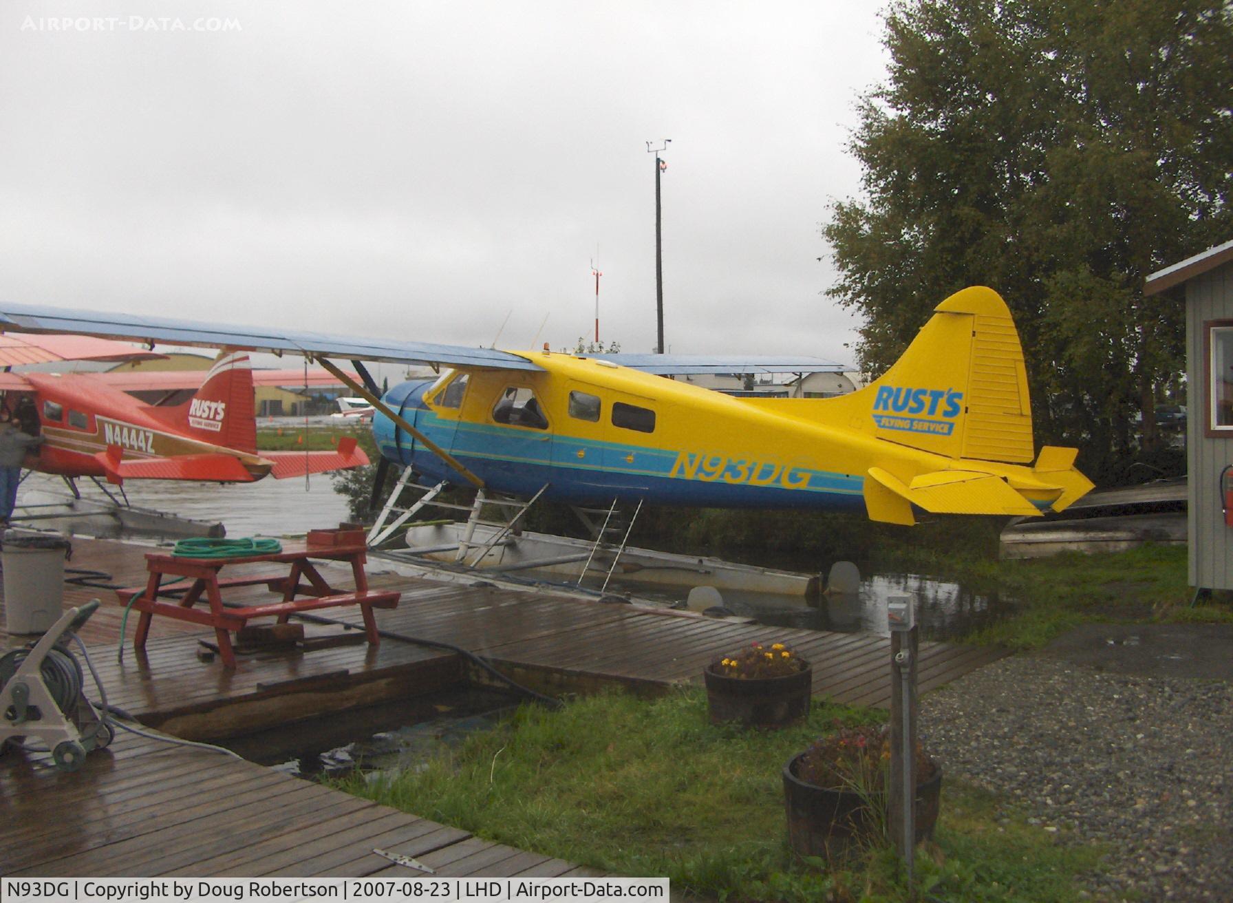 N93DG, 1953 De Havilland Canada DHC-2 Beaver Mk.I (L20A) C/N 601, 1953 DeHavilland BEAVER DHC-2 Mk.1, P&W R-985 450 Hp, leased by Rust Air, docked