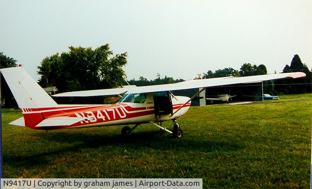 N9417U, 1976 Cessna 150M C/N 15078365, Photo taken at (possibly) Lake Anna.. Va.
