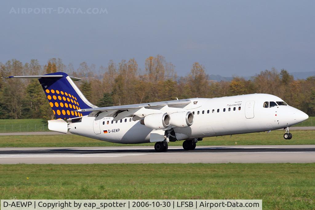 D-AEWP, 1990 British Aerospace BAe.146-300 C/N E3165, inbound from FRA