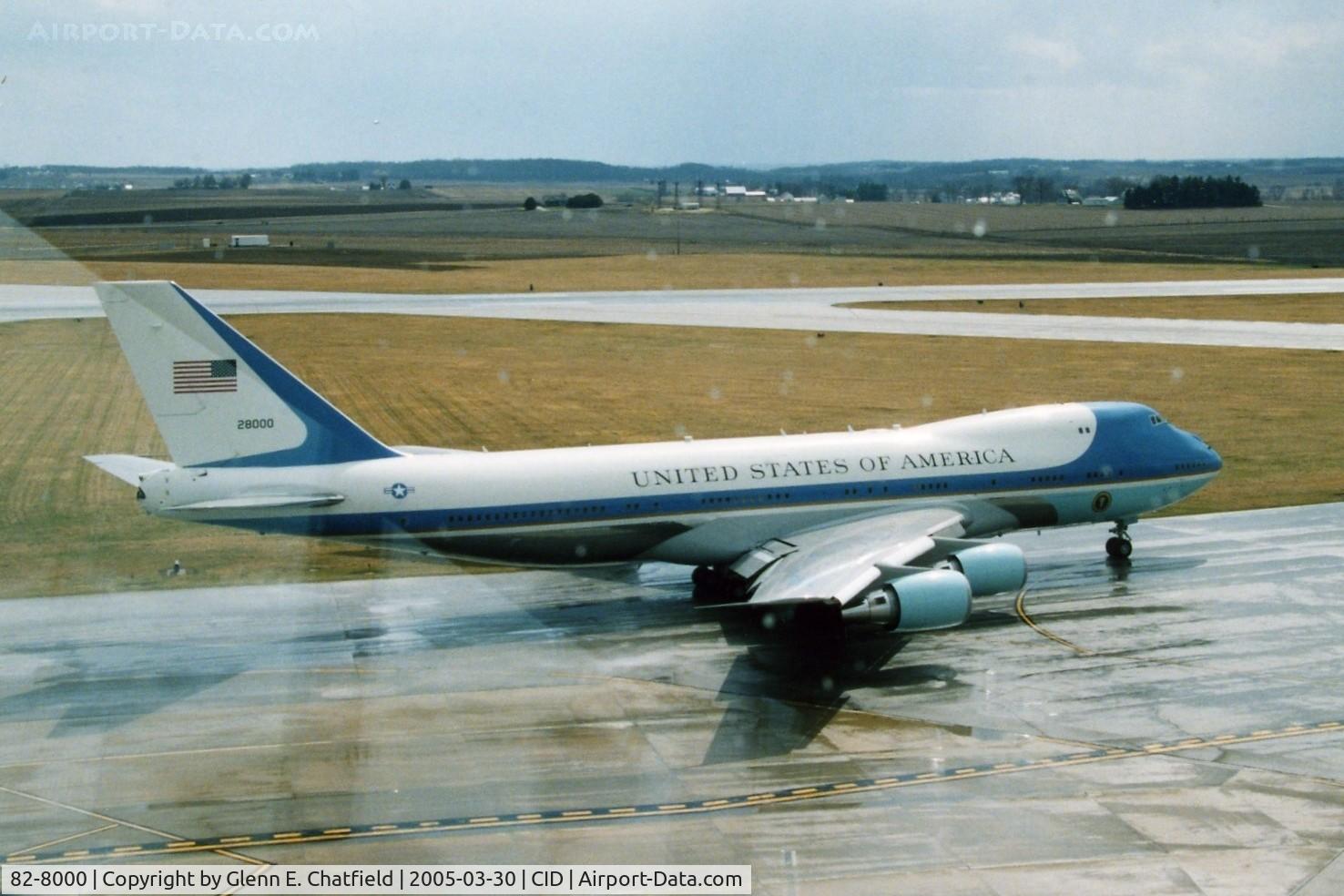82-8000, 1987 Boeing VC-25A (747-2G4B) C/N 23824, Air Force One taxiing for departure