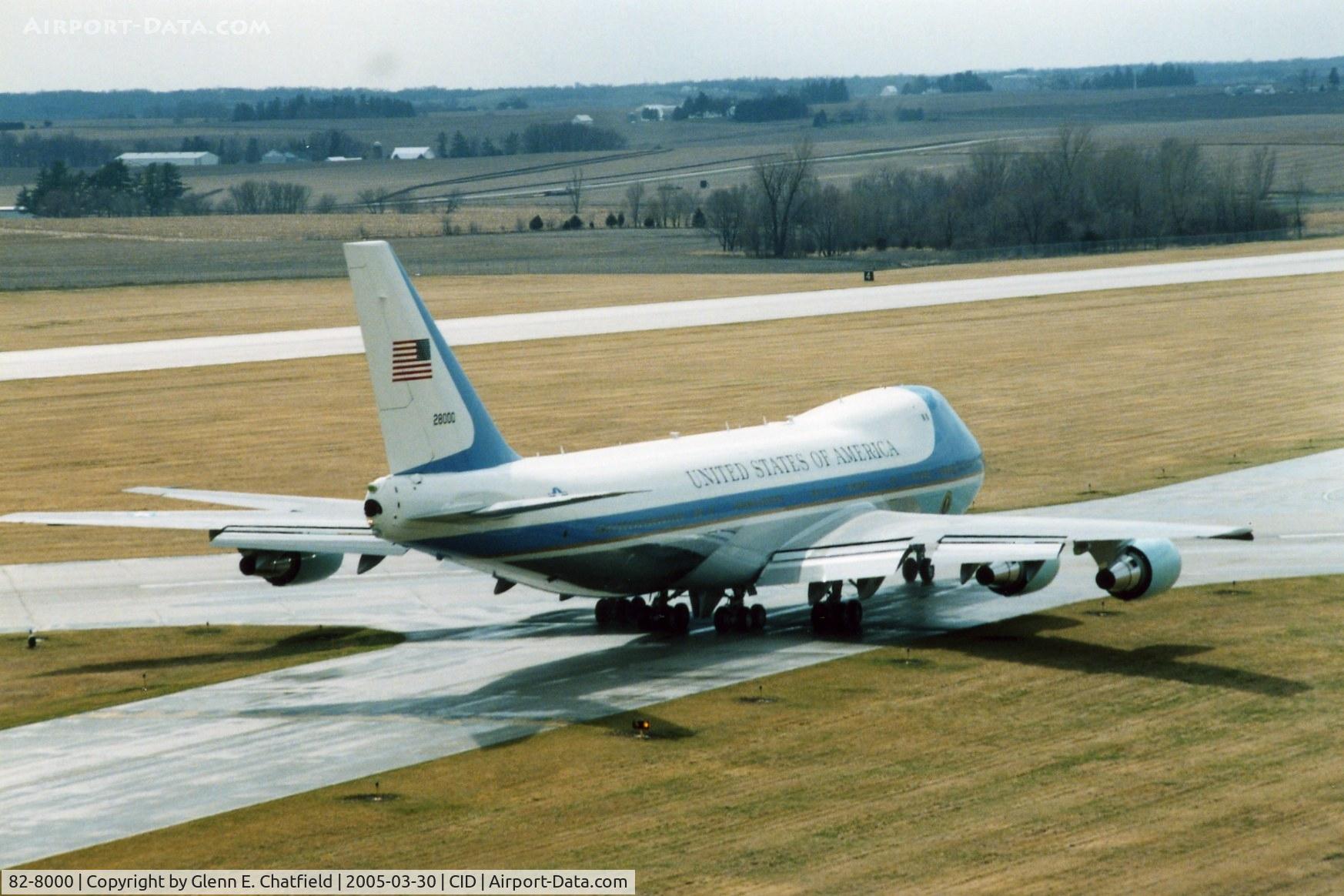 82-8000, 1987 Boeing VC-25A (747-2G4B) C/N 23824, Air Force One taxiing for departure