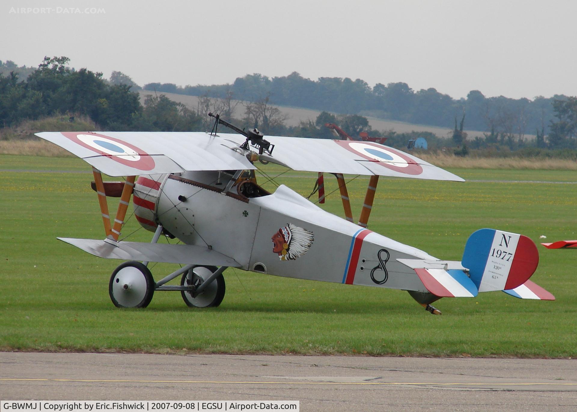 G-BWMJ, 1981 Nieuport 17 Scout Replica C/N PFA 121-12351, 1. N1977 at Duxford September Airshow, Sept. 2007.
