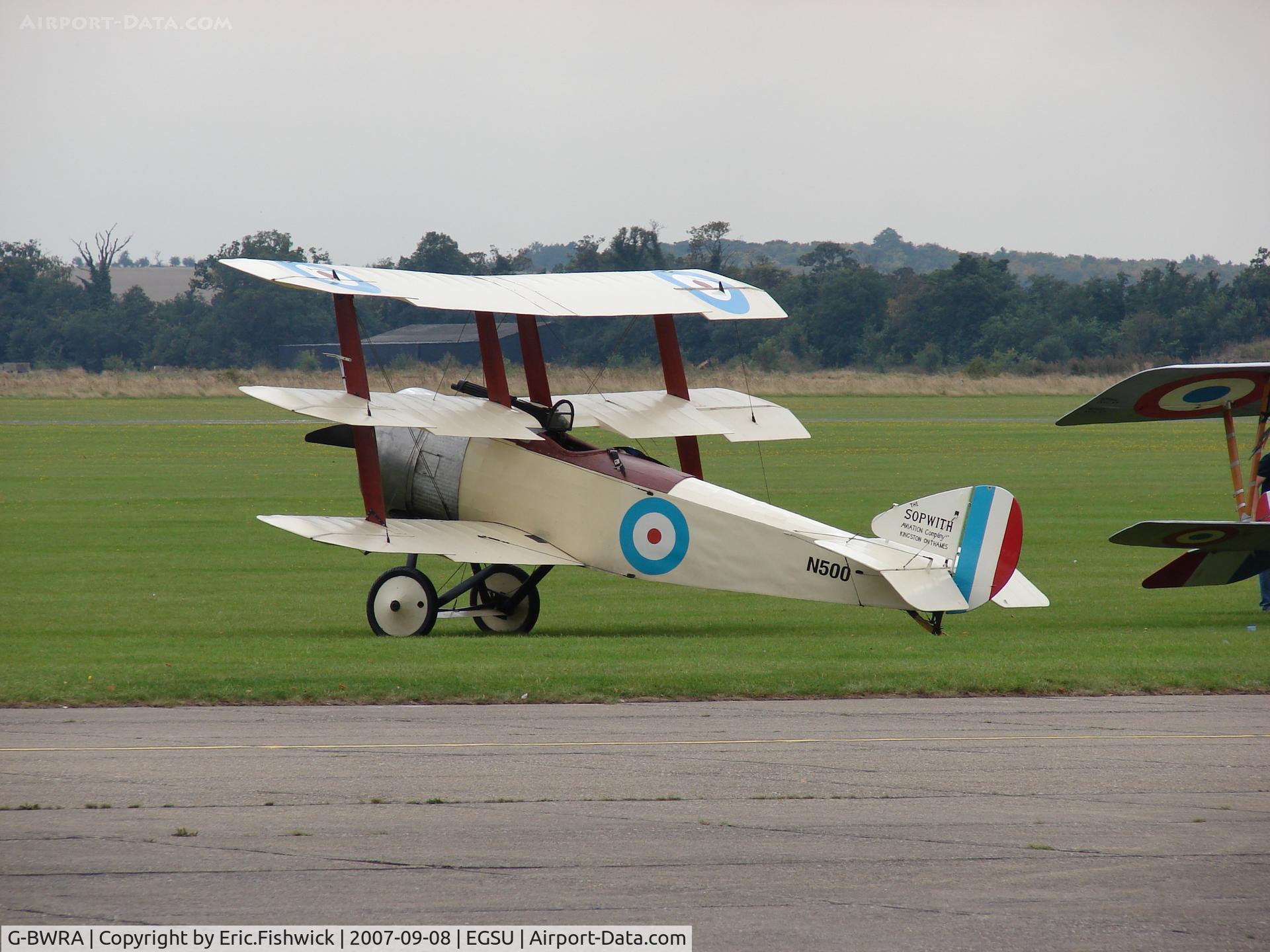 G-BWRA, 1988 Sopwith Triplane Replica C/N PFA 021-10035, 1. N500 Sopwith at Duxford September Airshow