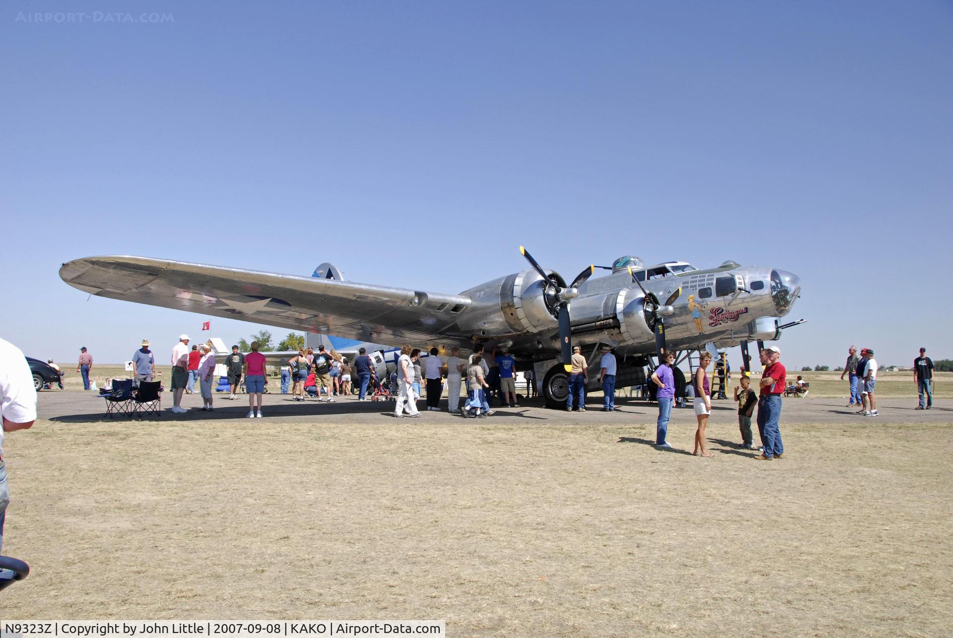N9323Z, 1944 Boeing B-17G-85-DL Flying Fortress C/N 32155, Sentimental Journey - Static - National Radial Engine Exhibition -2007 (N Number with the help of Glenn Chatfield)