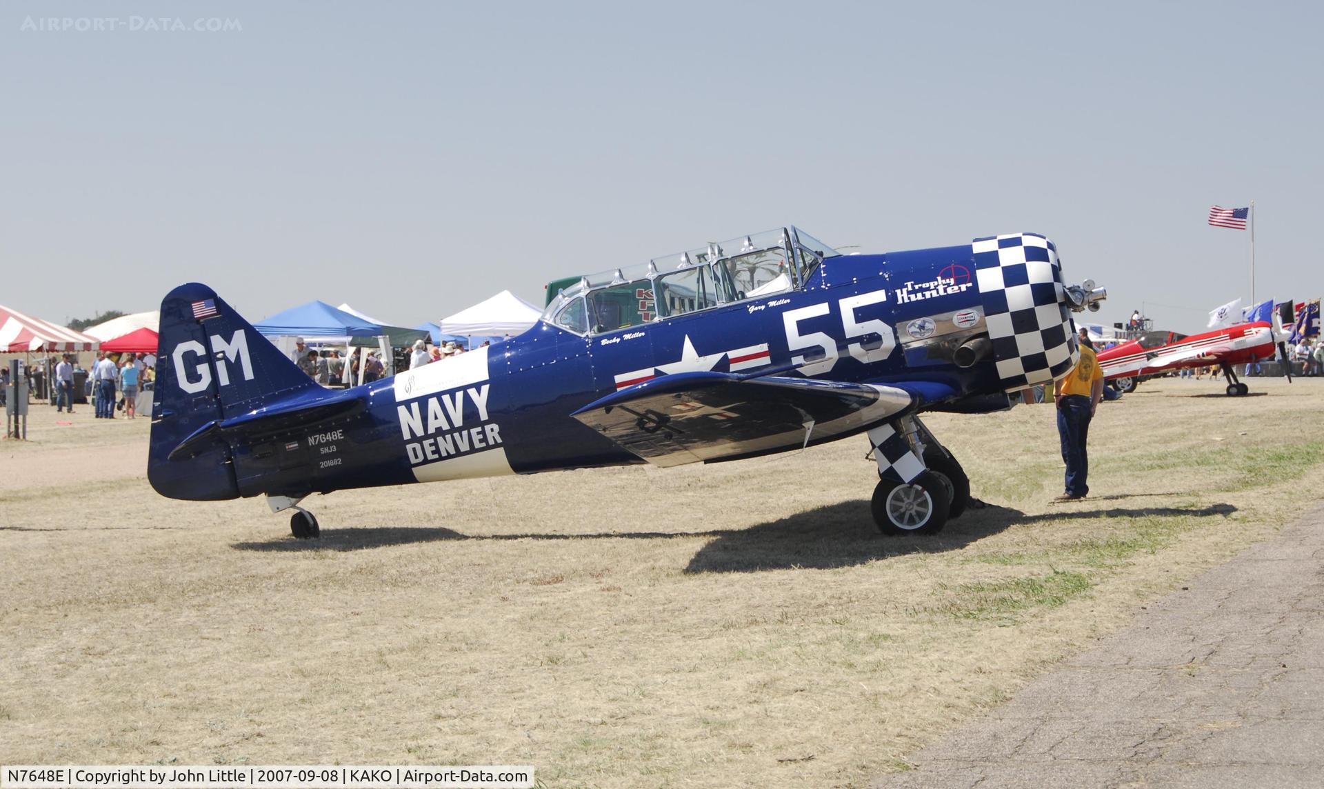 N7648E, 1942 North American SNJ-3 Texan C/N 78-6987, Gary Millers SNJ - National Radial Engine Exhibition - 2007  Akron Colorado