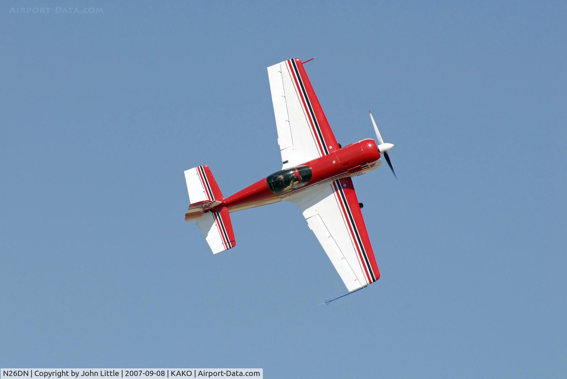 N26DN, 1991 Sukhoi Su-26MX C/N 5202, Knife Edge - Don Nelson - National Radial Engine Exhibition - 2007  Akron Colorado