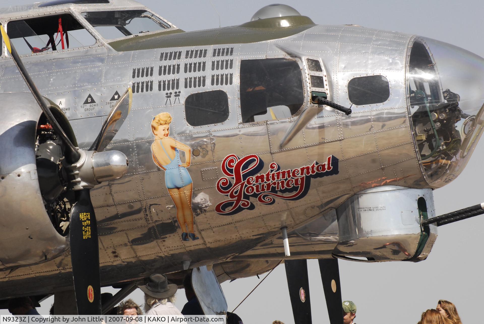 N9323Z, 1944 Boeing B-17G-85-DL Flying Fortress C/N 32155, Sentimental Journey - Static Display - National Radial Engine Exhibition - 2007  Akron Colorado (N number with the help of Glenn Chatfield)