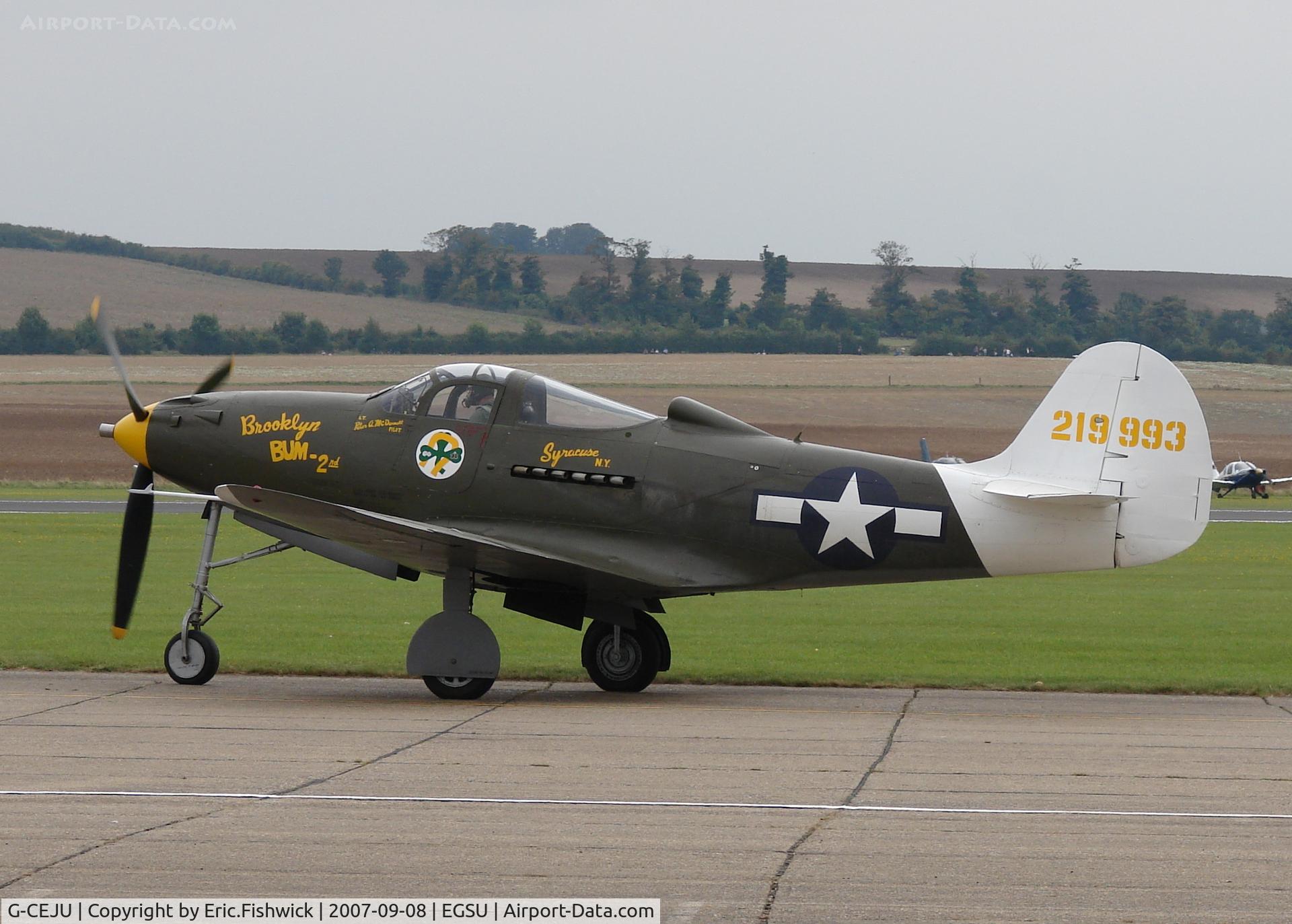 N793QG, 1942 Bell P-39Q-6 Airacobra C/N 26E-397, 1. 219913 The Bell Airacobra at Duxford Flying Legends Air Show July 2008