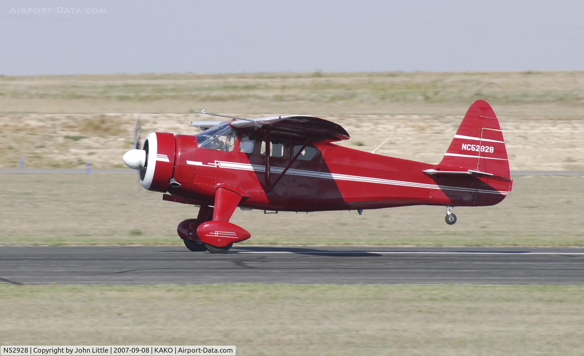 N52928, 1944 Howard Aircraft DGA-15P C/N 1018, Headed Home - National Radial Engine Exhibition 2007 - Akron Colorado