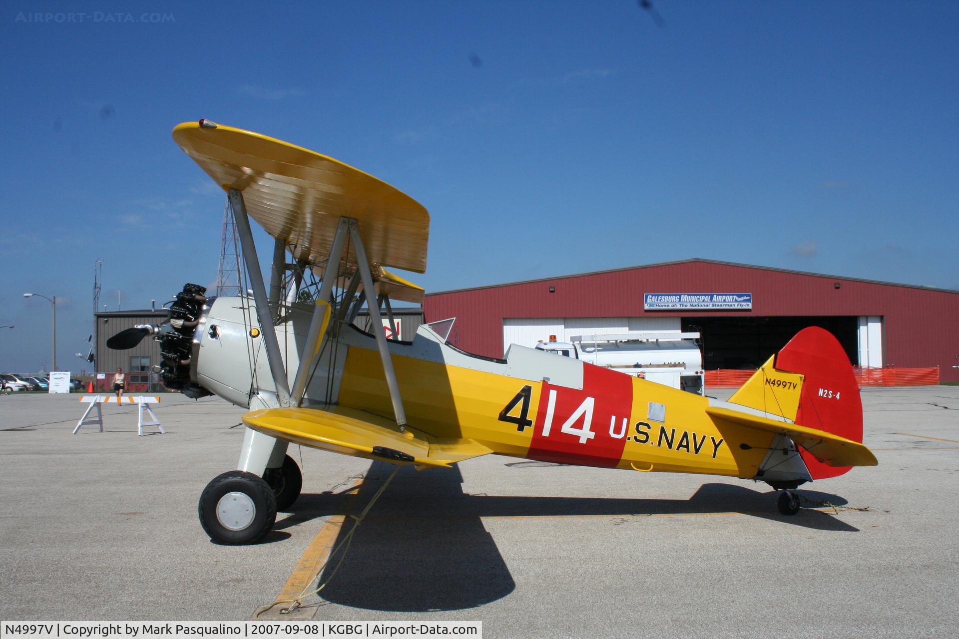 N4997V, 1942 Boeing A75N1(PT17) C/N 75-3423, Stearman