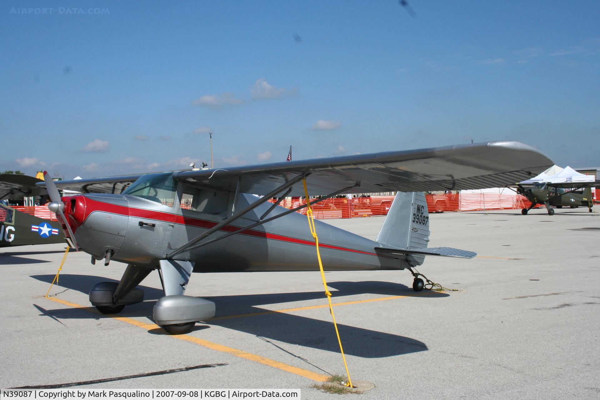 N39087, 1941 Luscombe 8A C/N 1848, Luscombe 8A