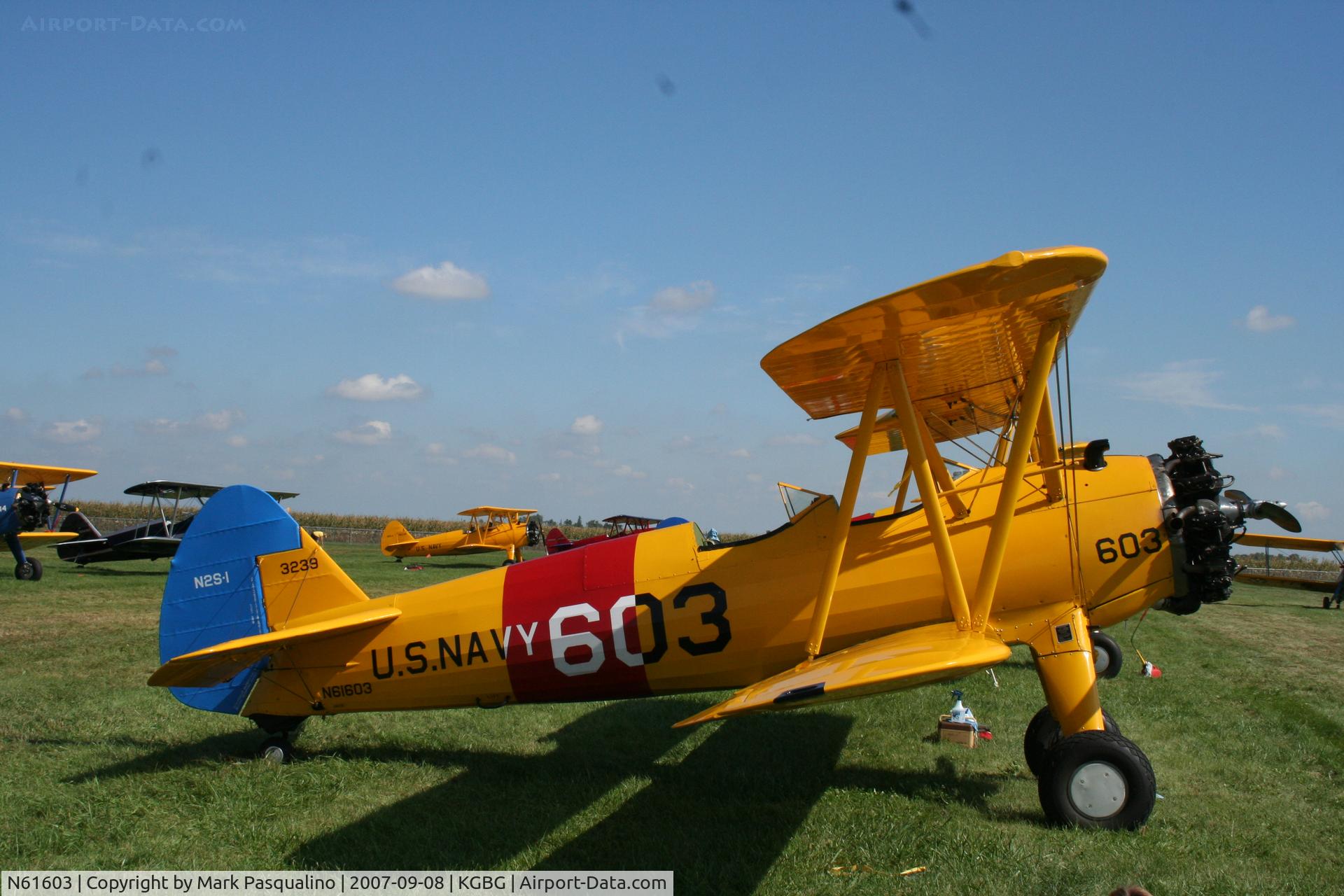 N61603, 1940 Boeing A75N1(PT17) C/N 75-1016, Stearman