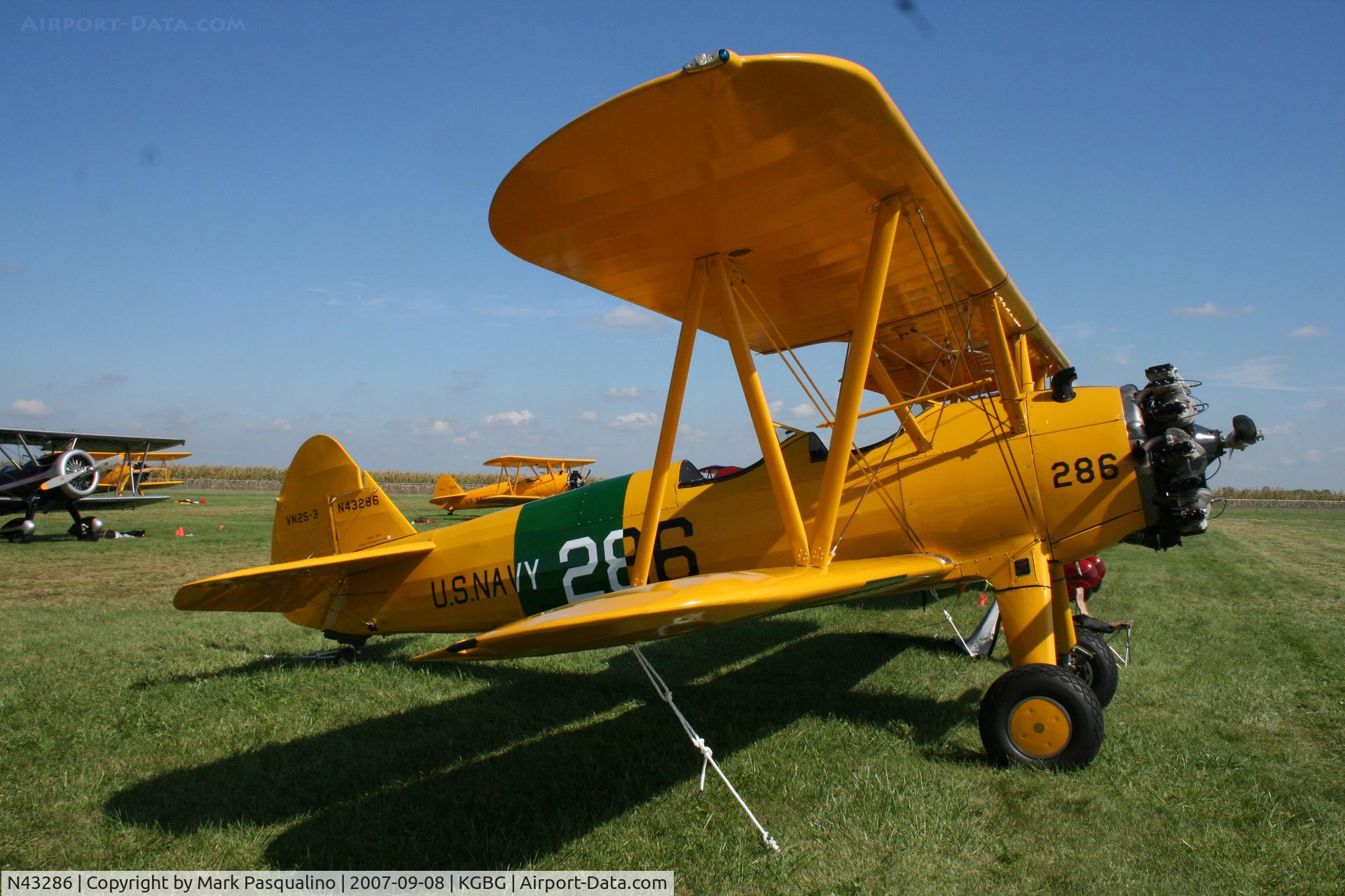 N43286, 1942 Boeing A75N1(PT17) C/N 75-8380, Stearman
