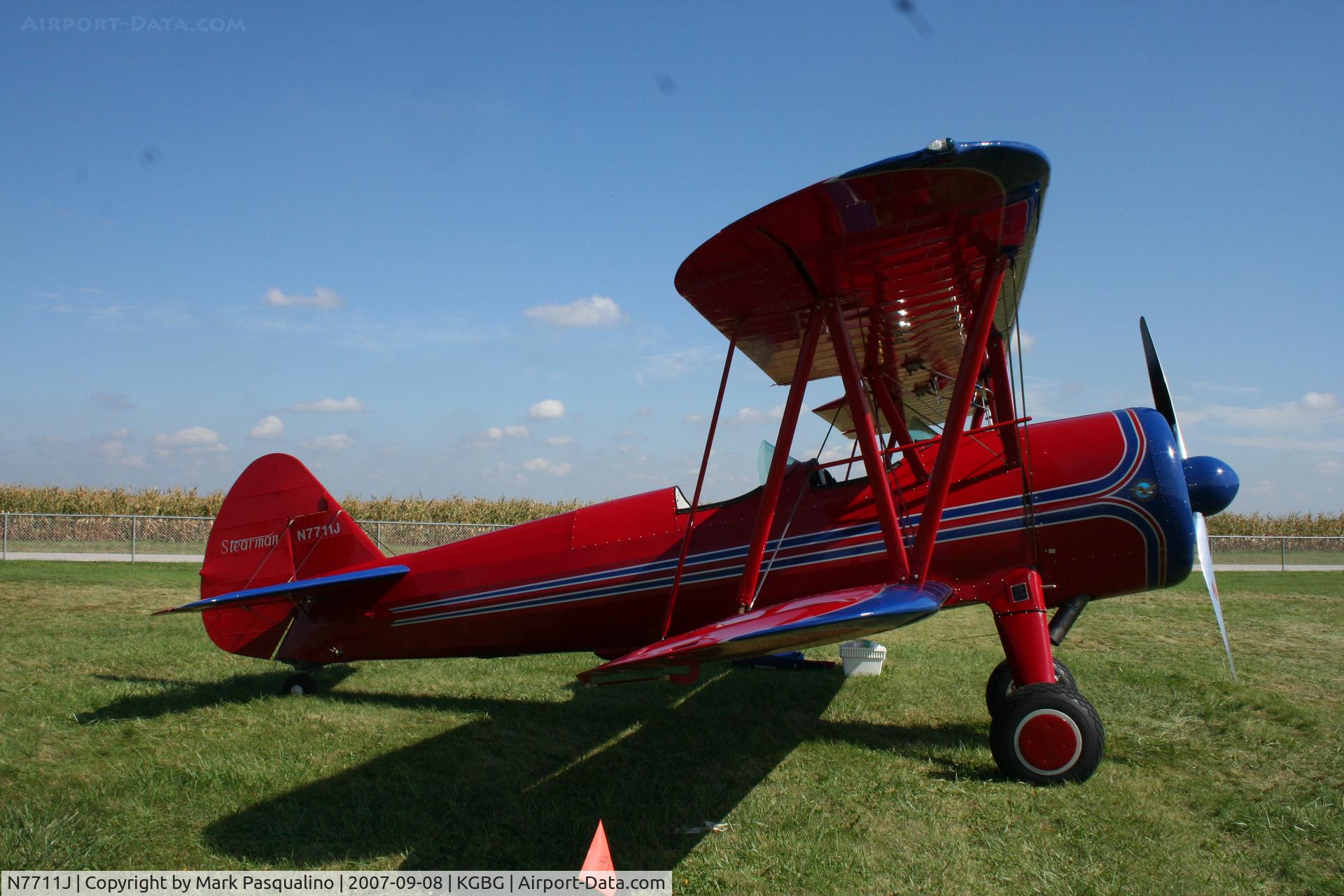 N7711J, 1942 Boeing A75N1(PT17) C/N 75-4022, Stearman
