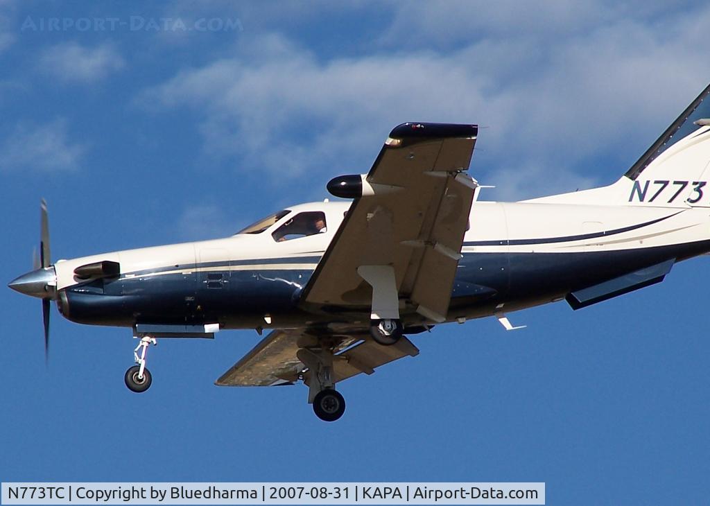 N773TC, 2005 Socata TBM-700 C/N 312, Landing on 17L