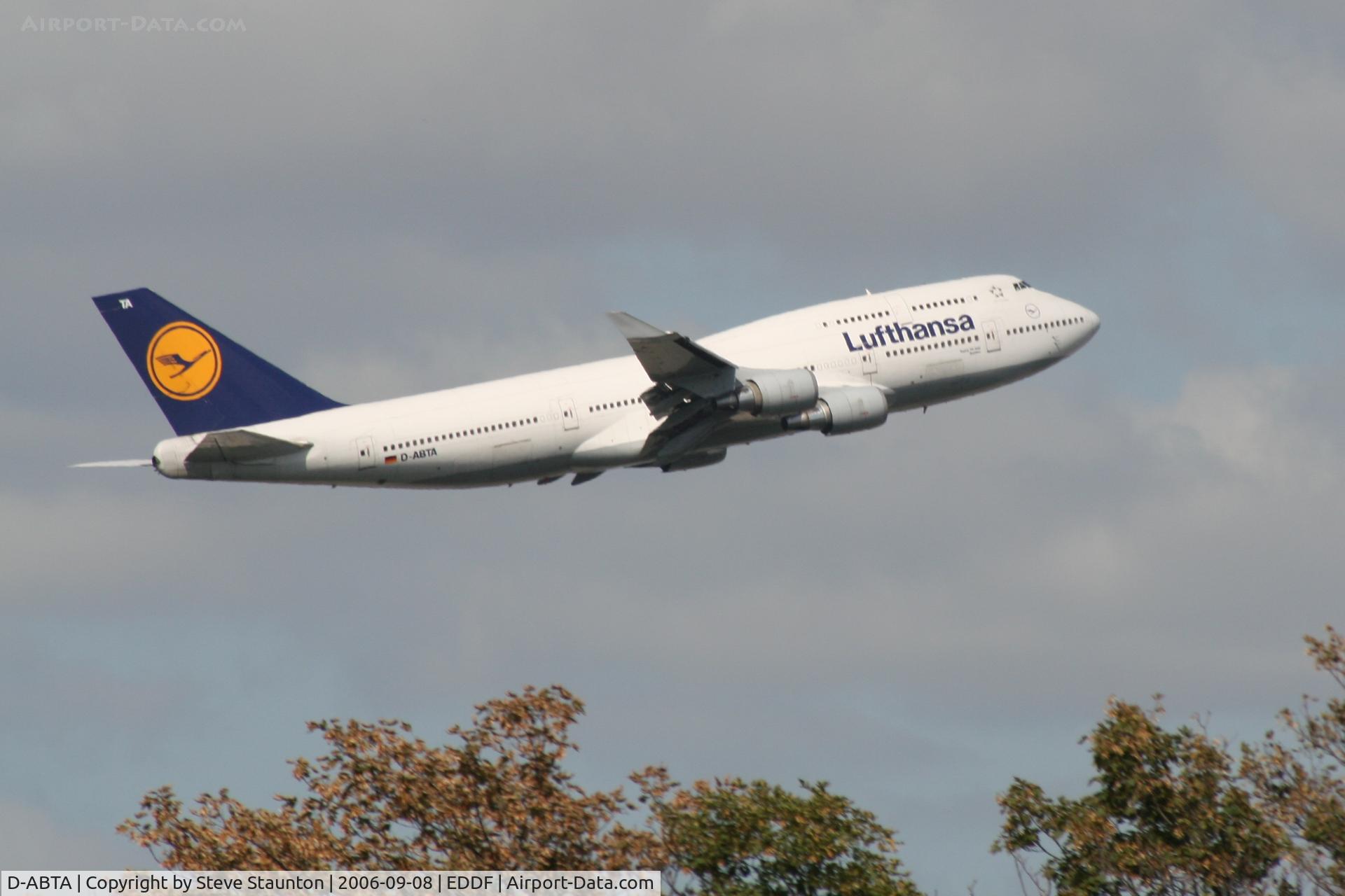 D-ABTA, 1989 Boeing 747-430M C/N 24285, Taken at Frankfurt September 2006