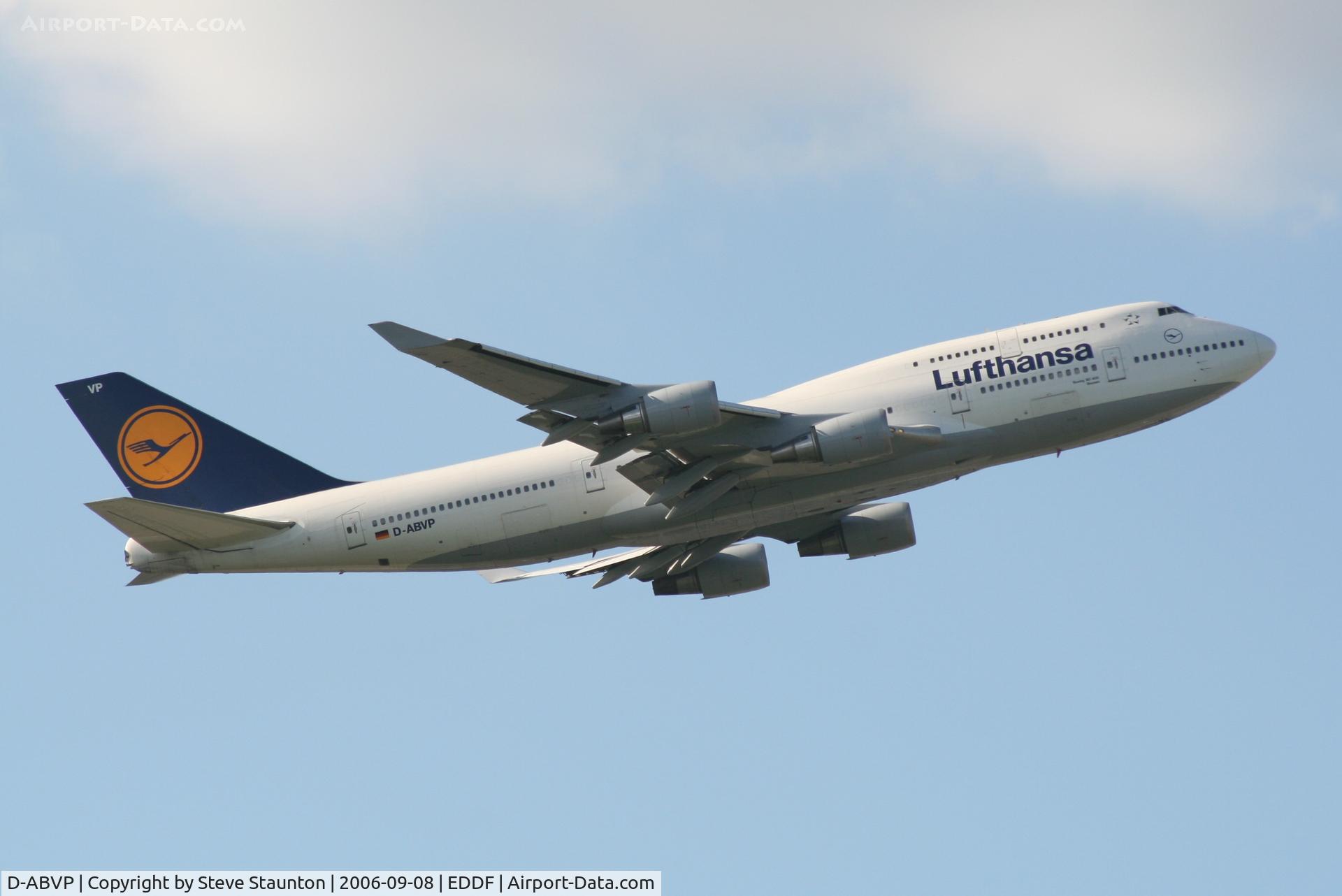 D-ABVP, 1997 Boeing 747-430 C/N 28284, Taken at Frankfurt September 2006
