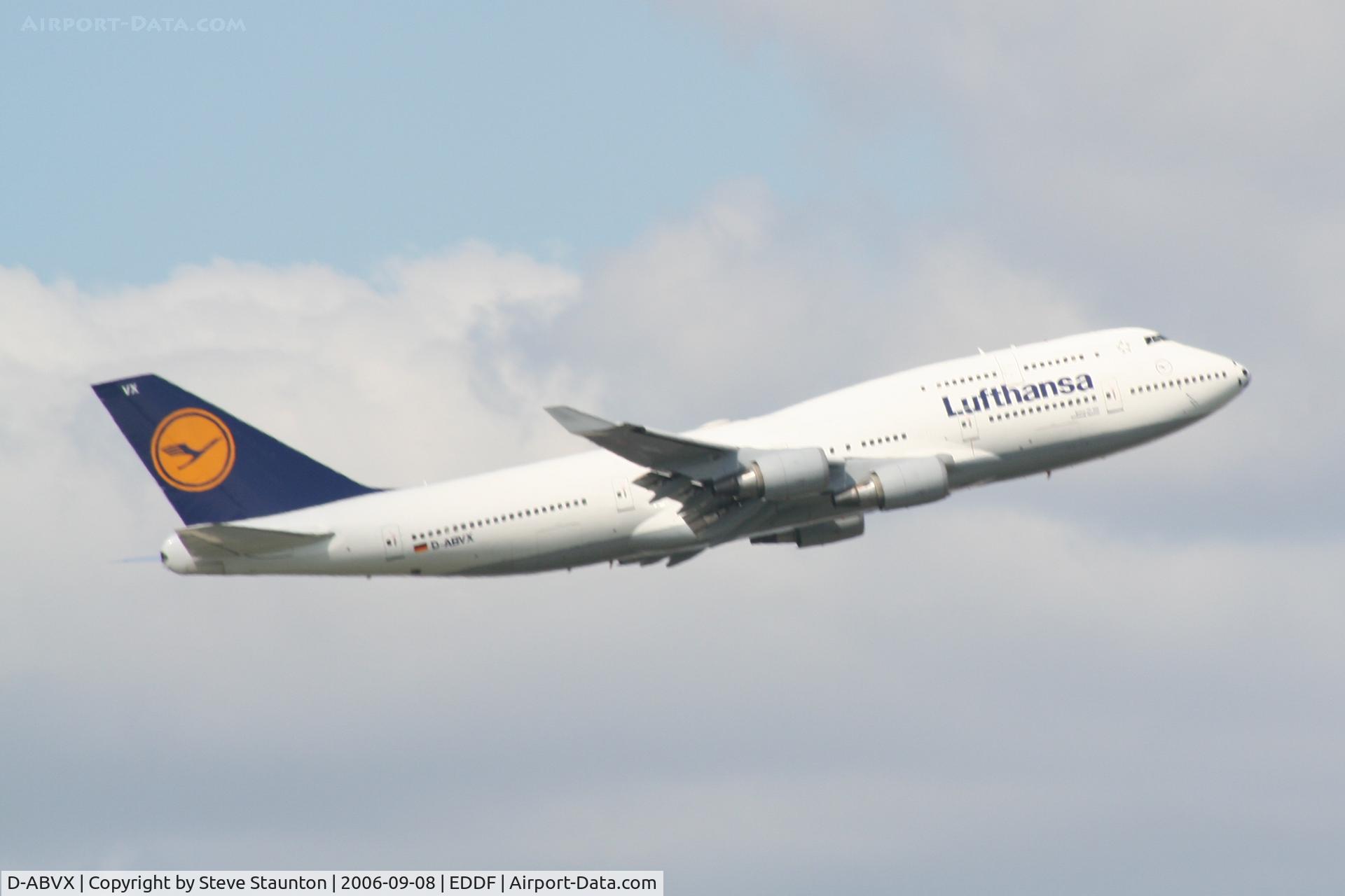 D-ABVX, 1999 Boeing 747-430 C/N 29868, Taken at Frankfurt September 2006