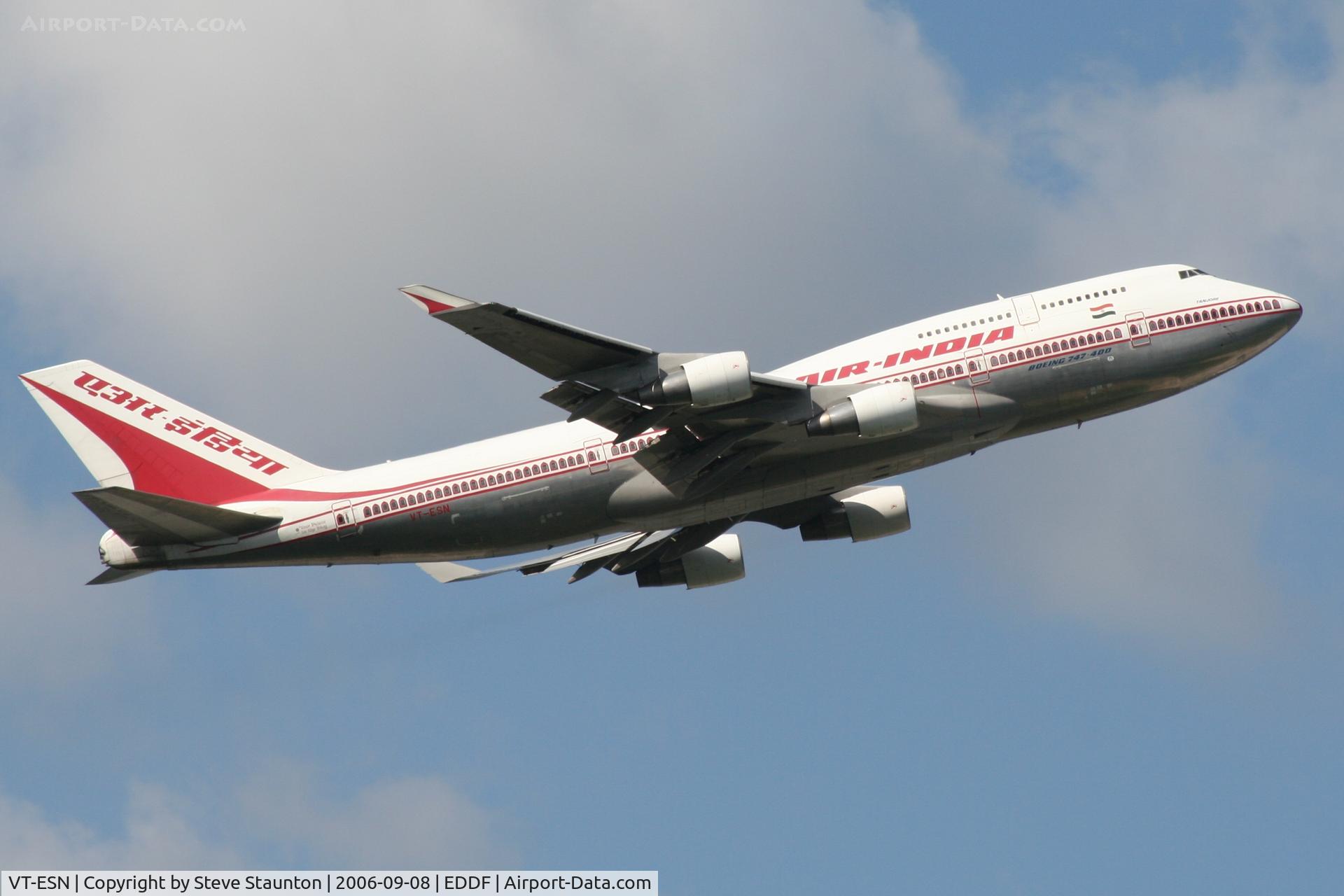 VT-ESN, 1993 Boeing 747-437 C/N 27164, Taken at Frankfurt September 2006