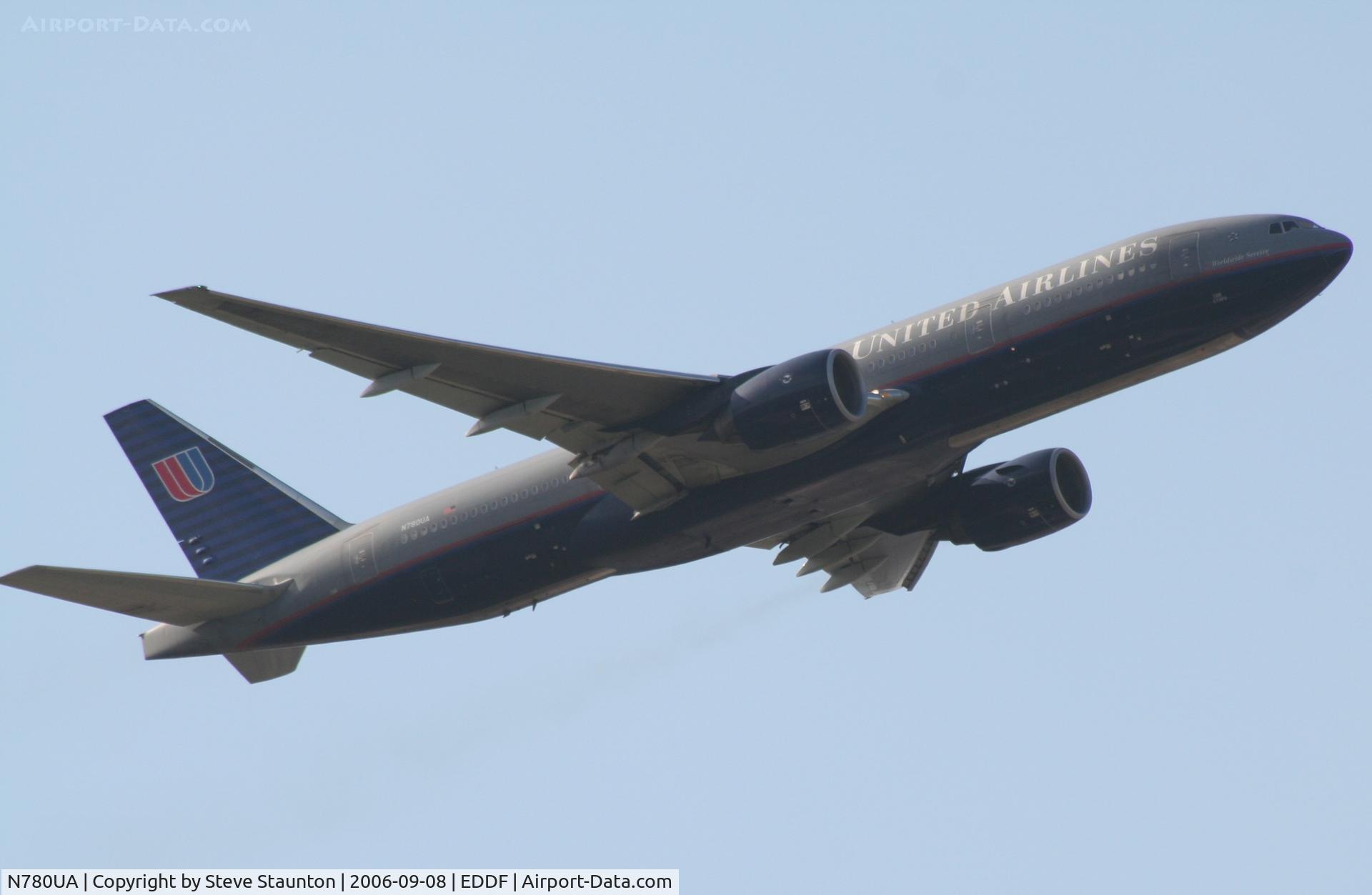 N780UA, 1996 Boeing 777-222 C/N 26944, Taken at Frankfurt September 2006