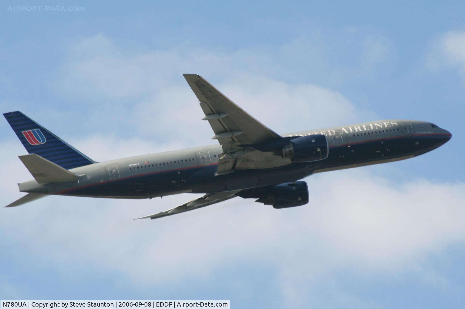 N780UA, 1996 Boeing 777-222 C/N 26944, Taken at Frankfurt September 2006