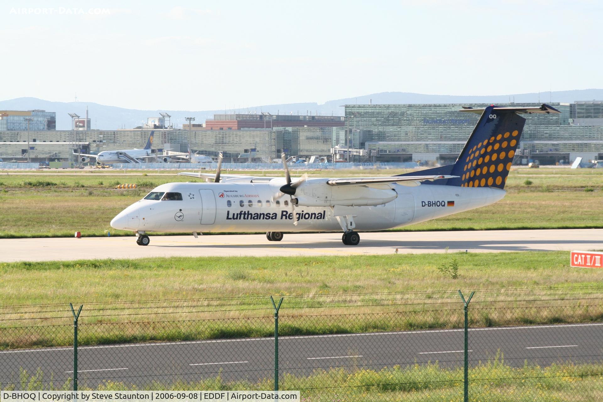 D-BHOQ, 2000 De Havilland Canada DHC-8-314 Dash 8 C/N 544, Taken at Frankfurt September 2006