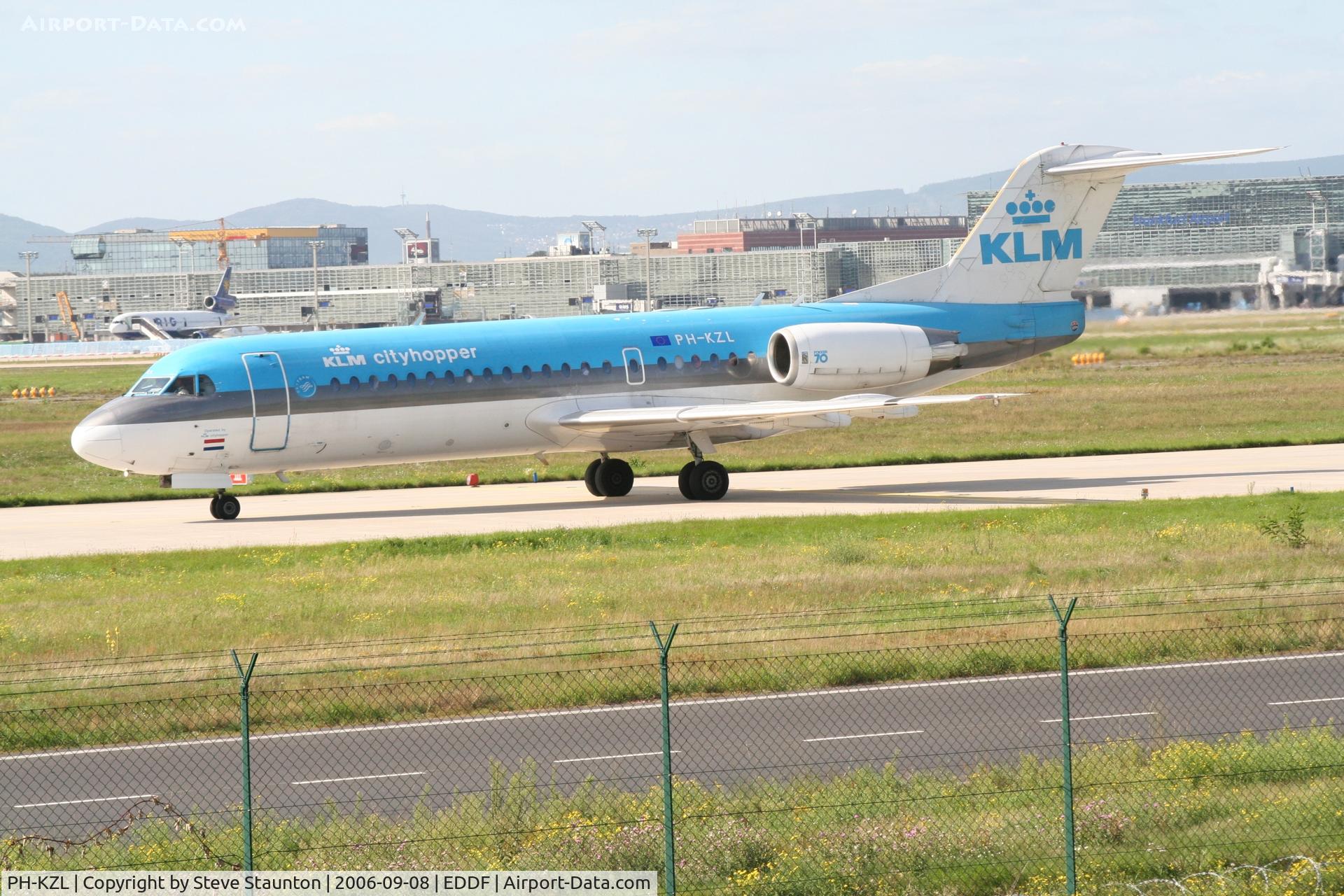 PH-KZL, 1995 Fokker 70 (F-28-0070) C/N 11536, Taken at Frankfurt September 2006