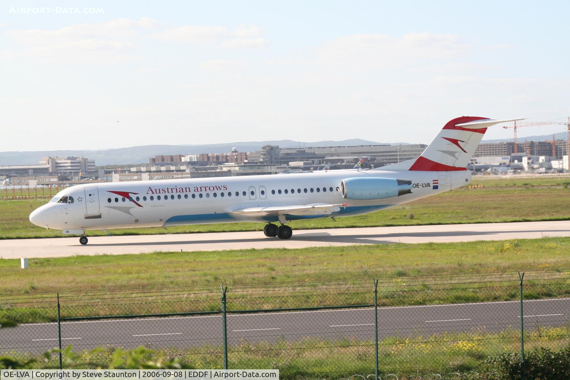 OE-LVA, 1994 Fokker 100 (F-28-0100) C/N 11490, Taken at Frankfurt September 2006