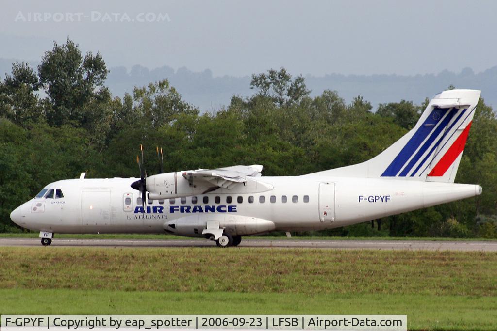 F-GPYF, 1995 ATR 42-500 C/N 495, on taxiway bravo
