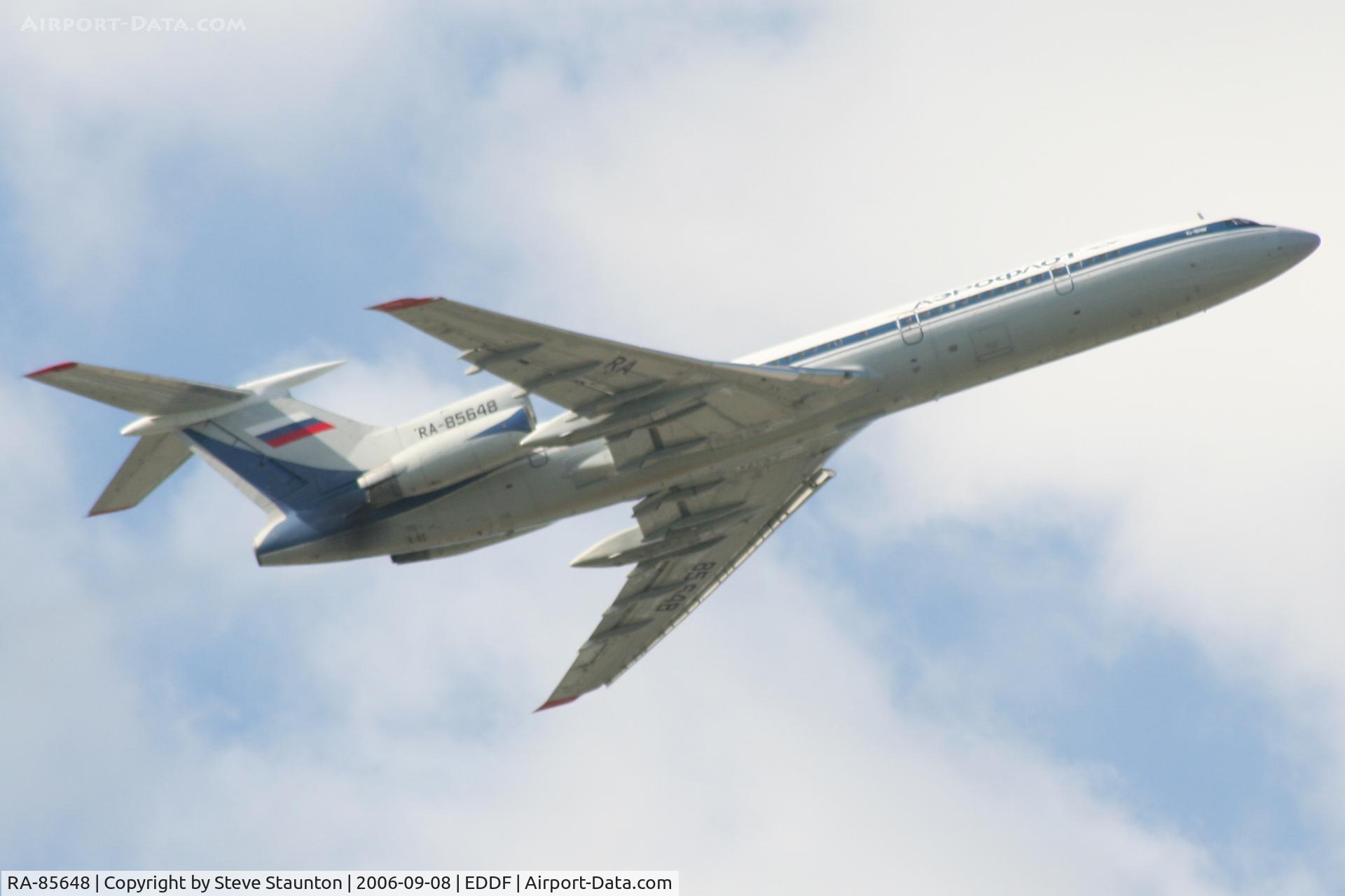 RA-85648, 1988 Tupolev Tu-154M C/N 88A786, Taken at Frankfurt September 2006