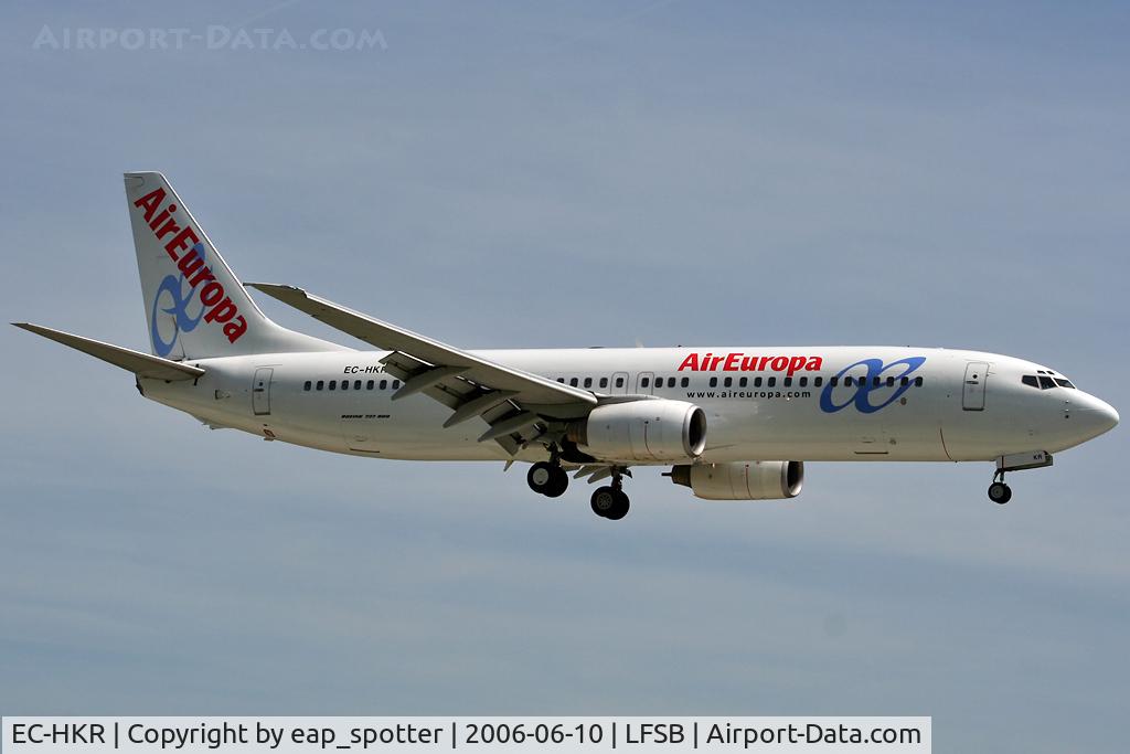 EC-HKR, 2000 Boeing 737-85P C/N 28536, on final for rwy 16