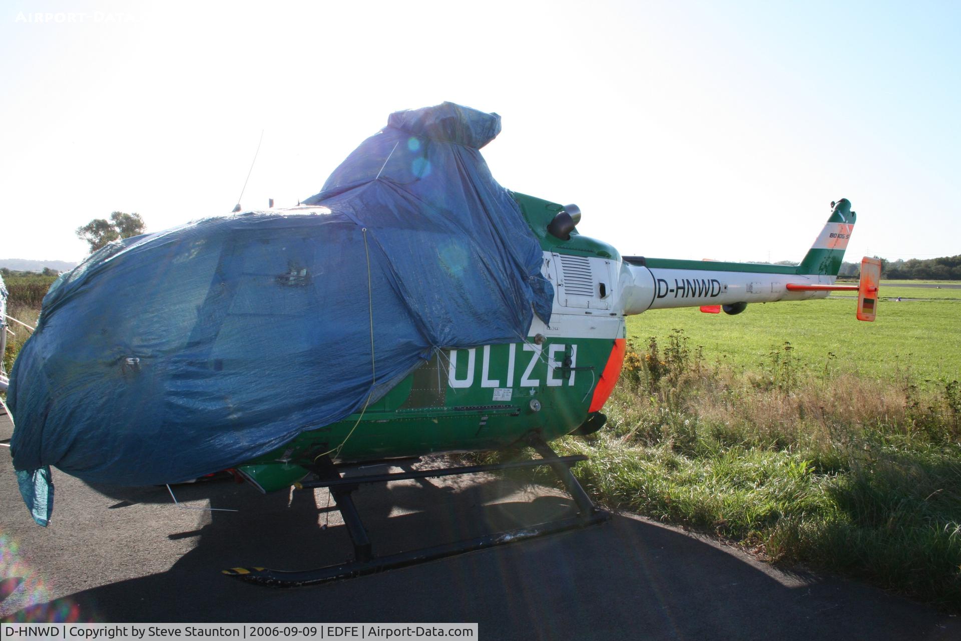 D-HNWD, MBB Bo-105S C/N S-431, Taken at Egelsbach September 2006