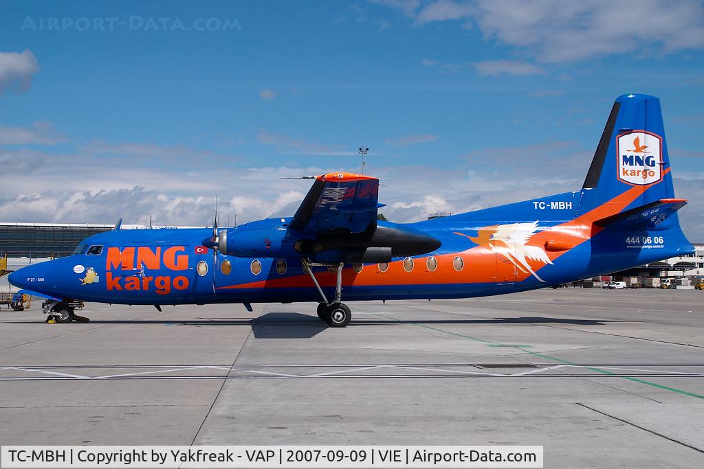 TC-MBH, 1977 Fokker F-27-500 Friendship C/N 10550, MNG Fokker 27