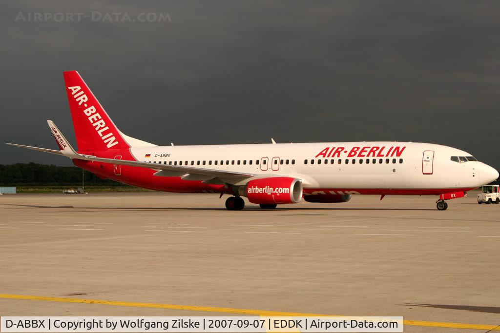 D-ABBX, 2007 Boeing 737-86J C/N 34969, visitor