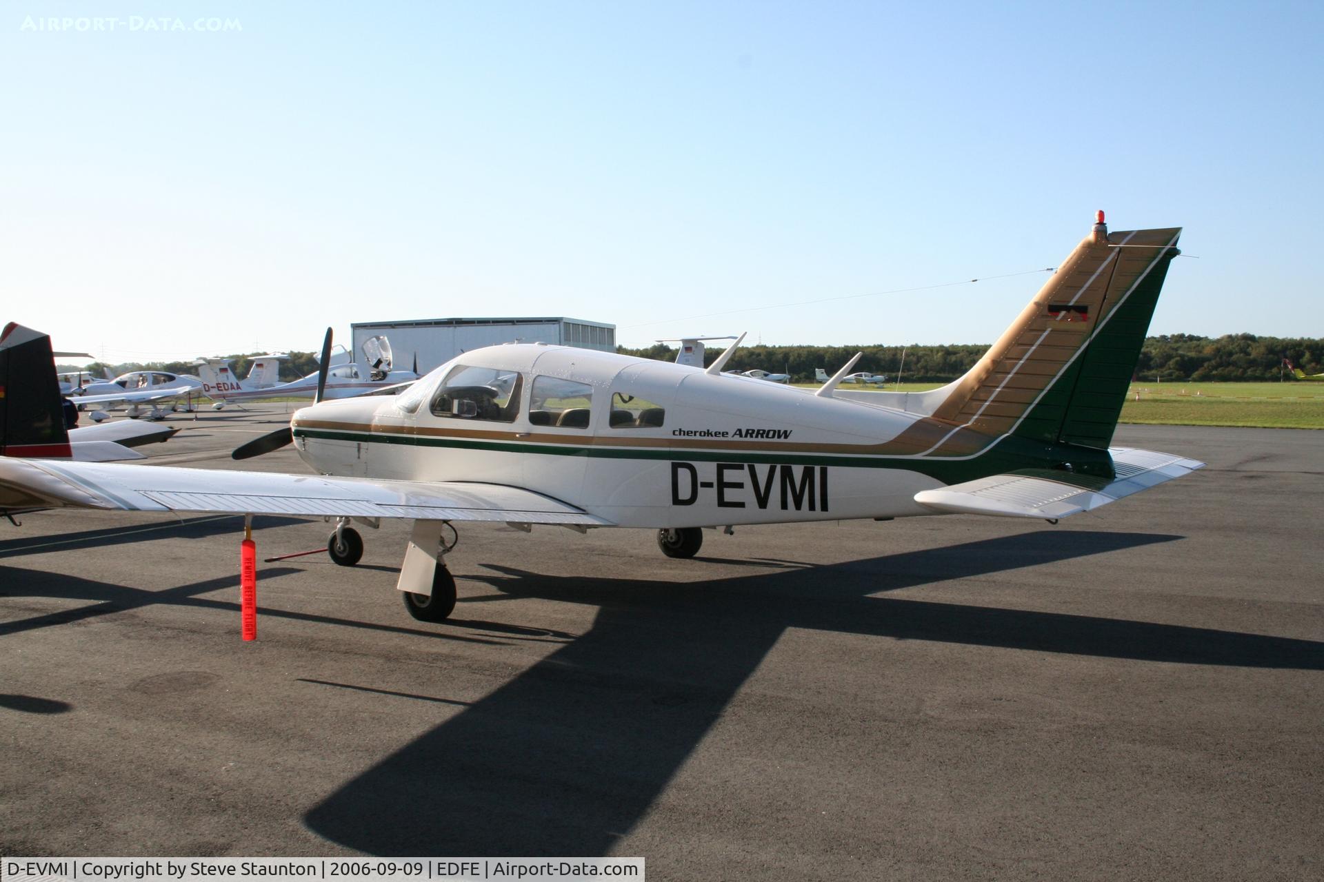 D-EVMI, Piper PA-28R-200 Cherokee Arrow C/N 28R-7535099, Taken at Egelsbach September 2006