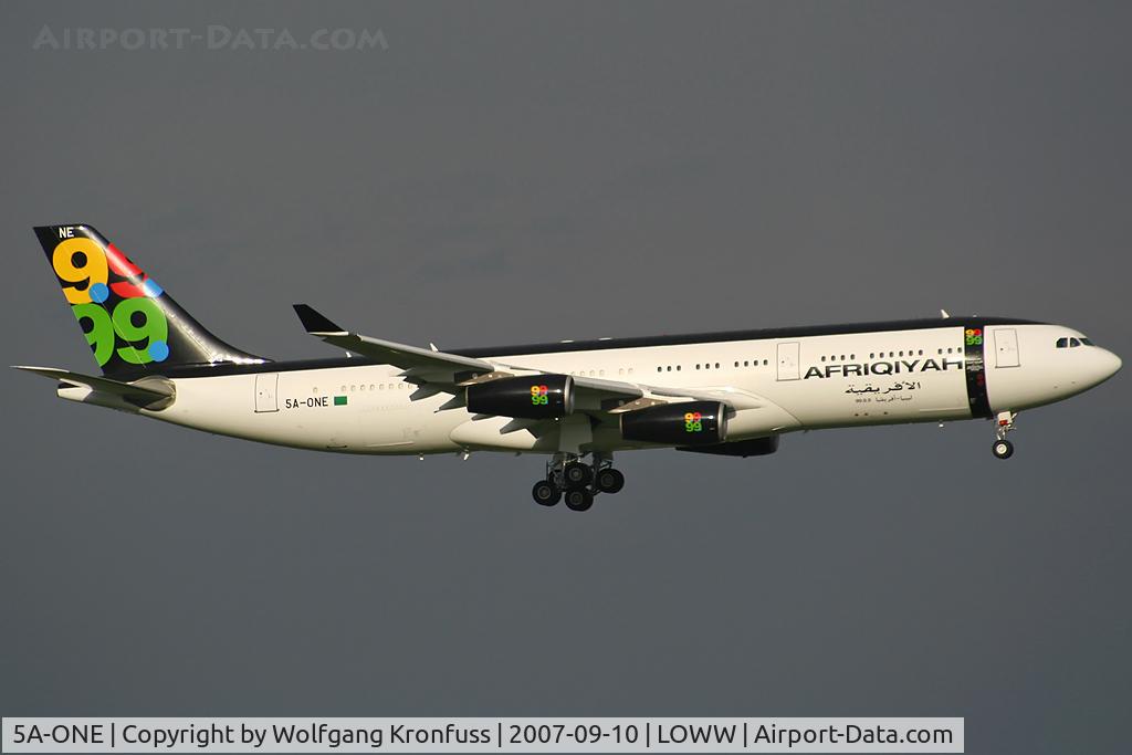 5A-ONE, 1996 Airbus A340-213 C/N 151, Lybian 